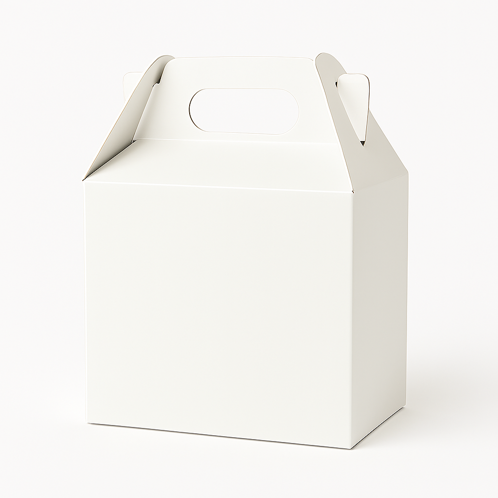 Custom White Gable Boxes - Image 1